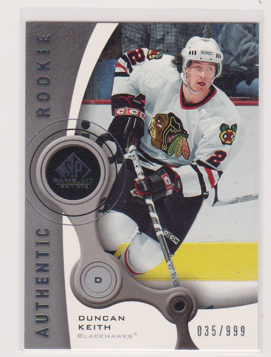 2005-06 SP Game Used #114 Duncan Keith RC 35/999 (image for) 2005-06 SP Game Used #114 Duncan Keith RC 35/999